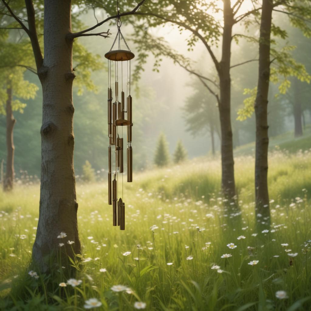 Музыка ветра и колокольчики как природный звуковой эффект